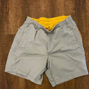 Birddogs Athletic Shorts in Gray with Yellow Interior